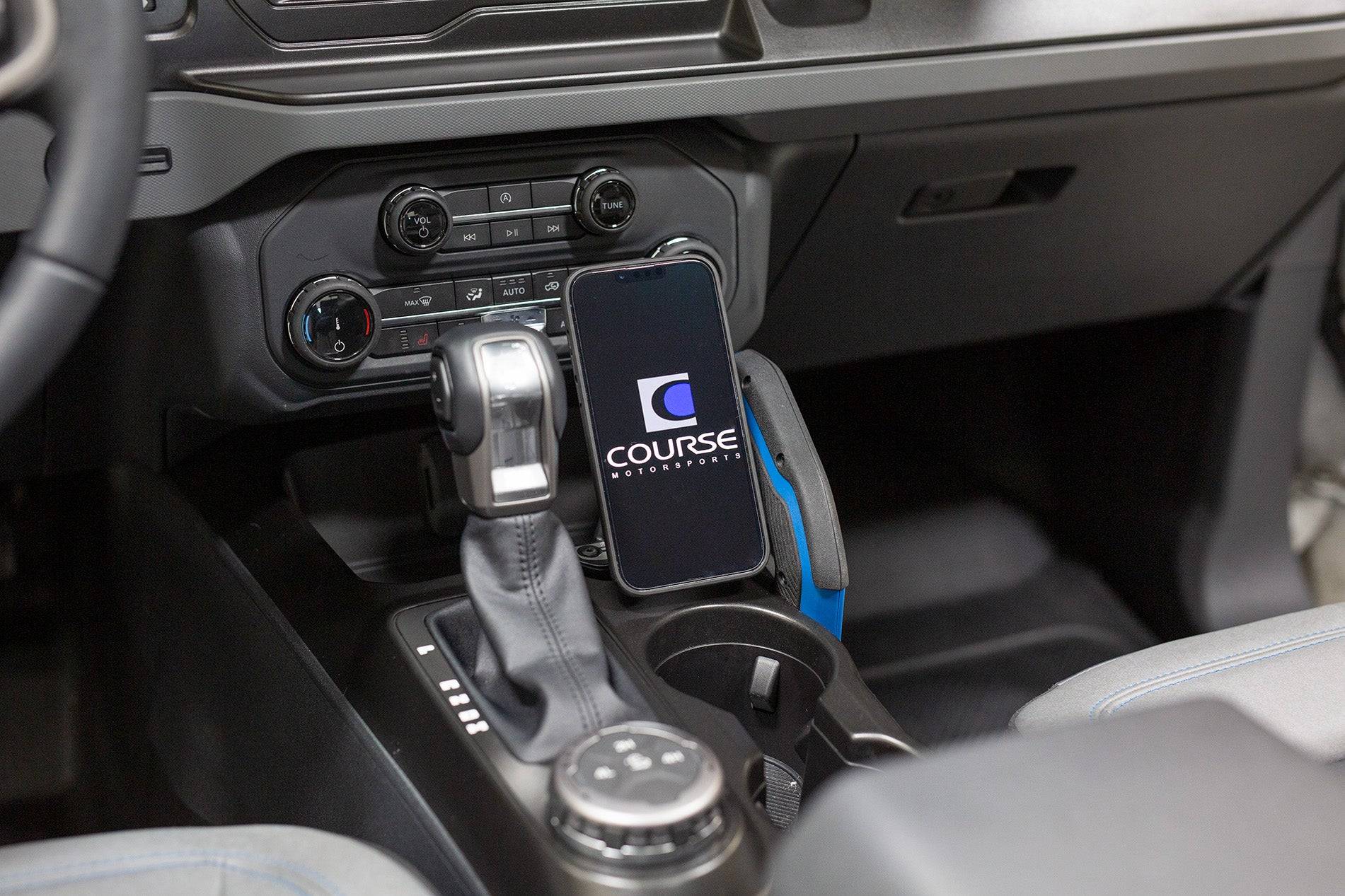 Course Motorsports Phone Mount for Ford Bronco 6G (2021-2026) Automatic Transmission Only - Cradle / Magnetic / Magsafe Wireless Charging - Image 4