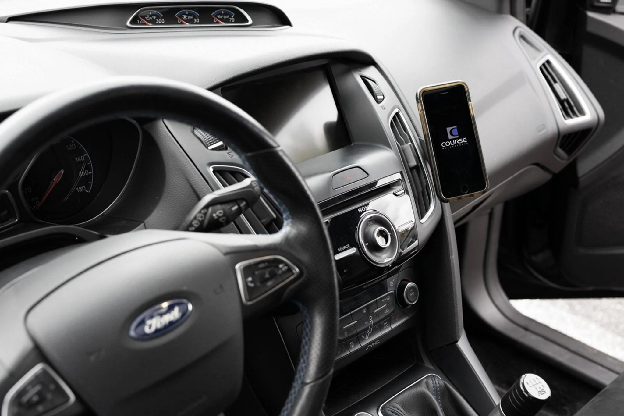 Course Motorsports Phone Mount for Ford Focus (2012-2018) Cradle / Magnetic / MagSafe Wireless Charging - Image 3
