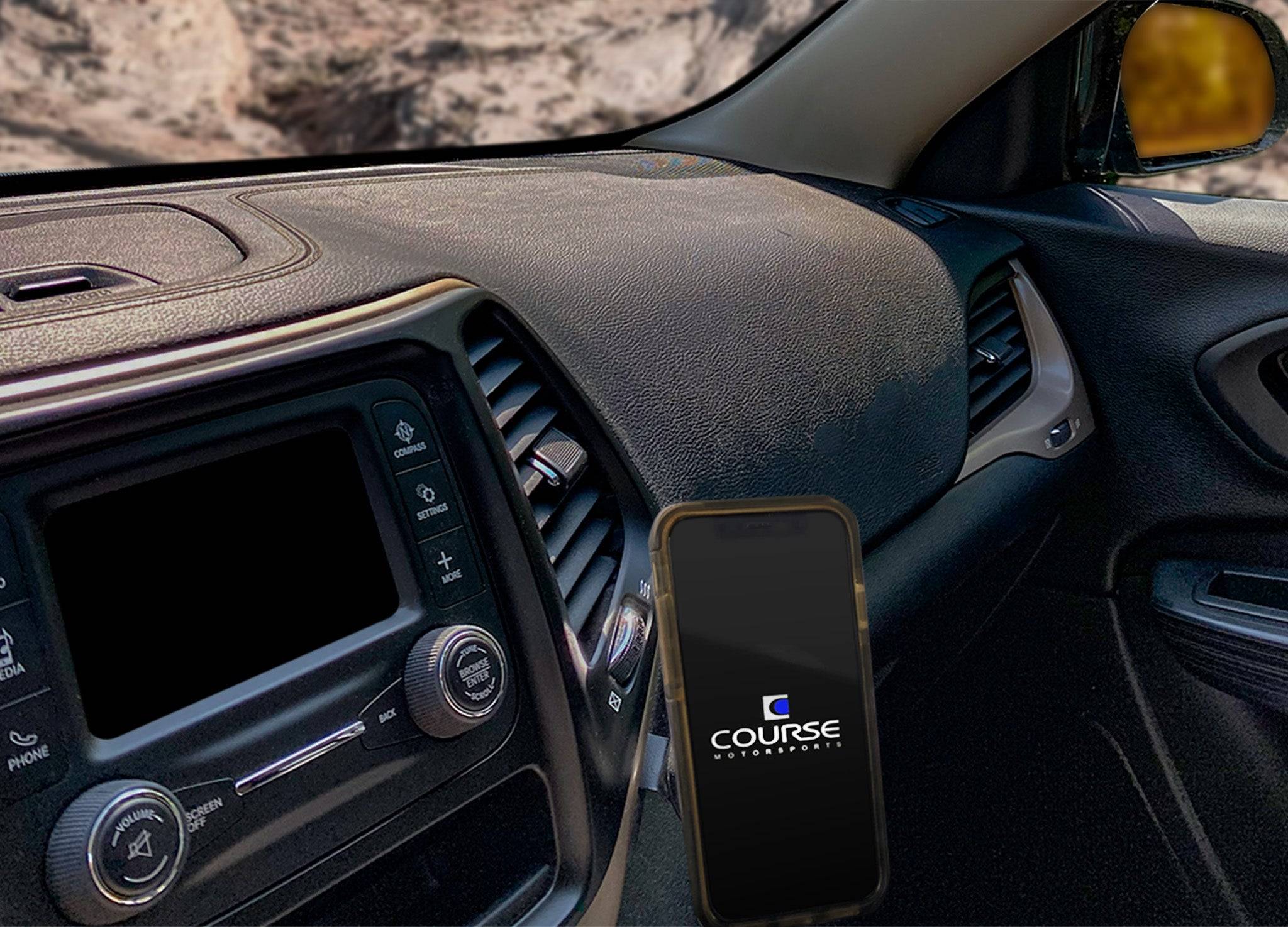 Course Motorsports Phone Mount for Jeep Cherokee (2014-2023) Cradle / Magnetic / MagSafe Wireless Charging - Image 2