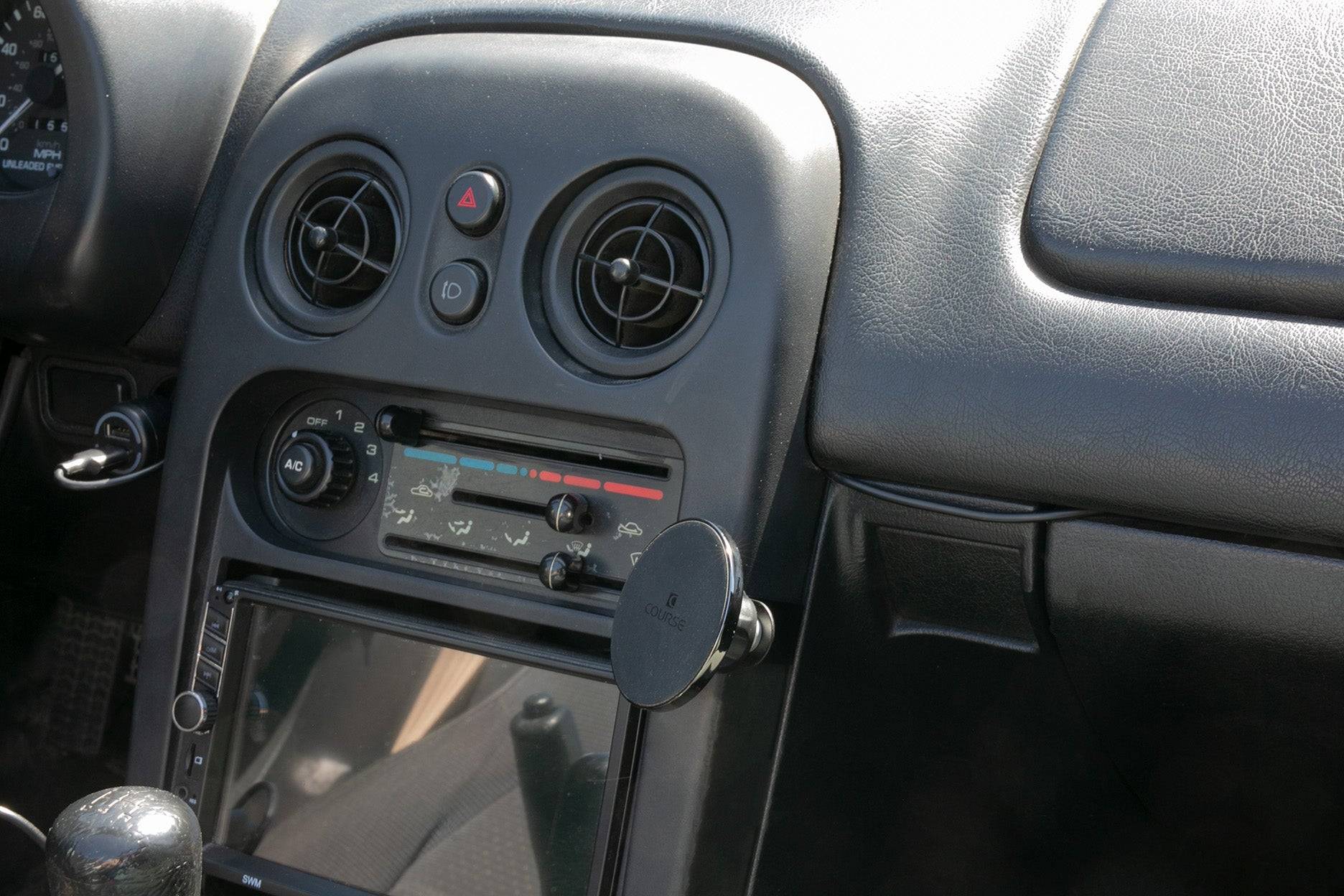 Course Motorsports Phone Mount for Mazda Miata NA (1989-1997) Cradle / Magnetic / Magsafe Wireless Charging - Image 6
