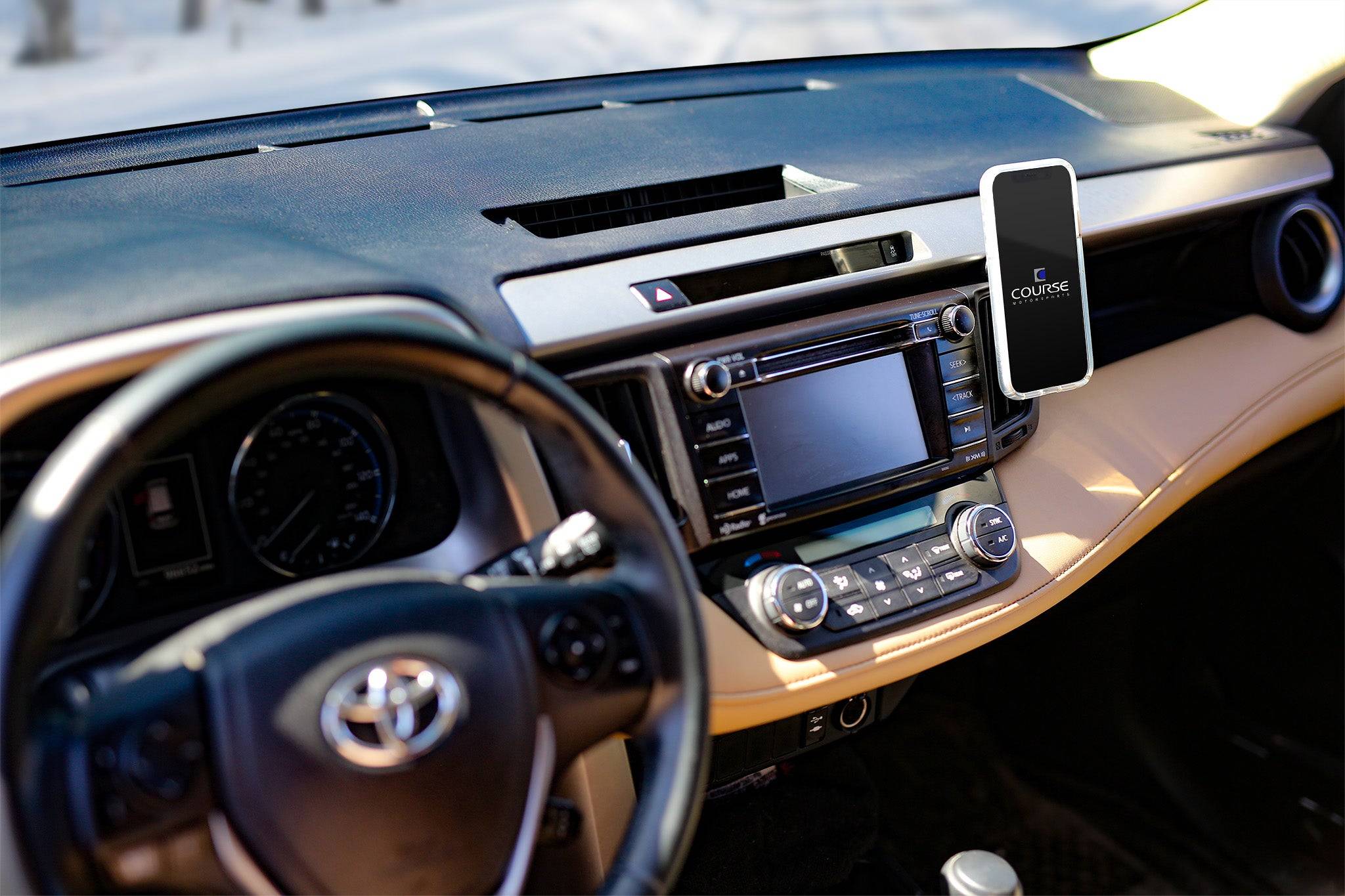 Course Motorsports Phone Mount for Toyota RAV4 (2013-2018) Cradle / Magnetic / MagSafe Wireless Charging - Image 3