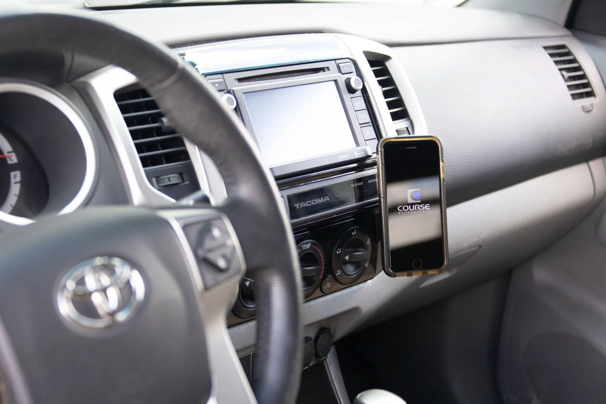 Course Motorsports Phone Mount for Toyota Tacoma (2005-2015) Cradle / Magnetic / Magsafe Wireless Charging - Image 3