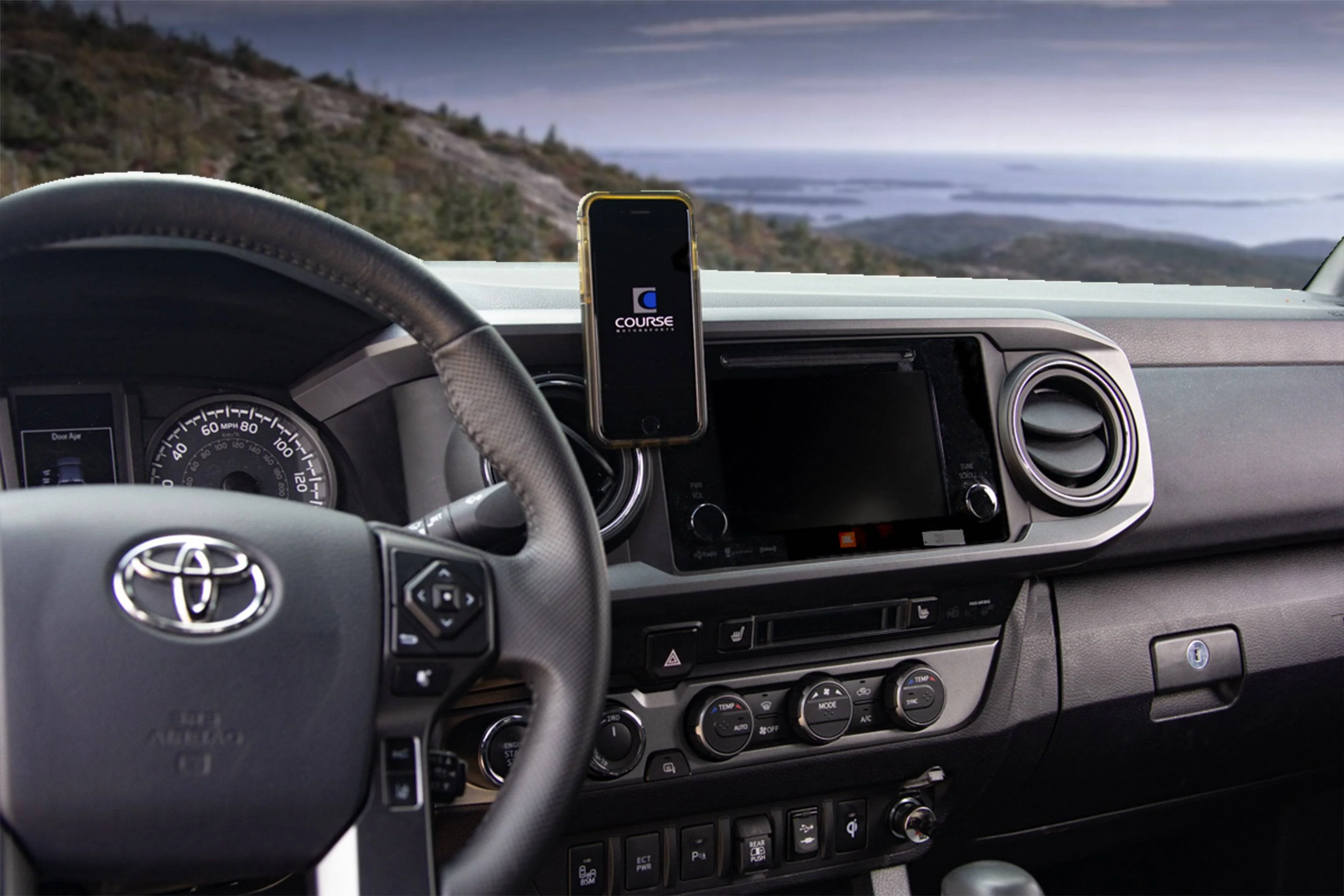 Course Motorsports Phone Mount for Toyota Tacoma (2016-2023) Cradle / Magnetic / MagSafe Wireless Charging - Image 3