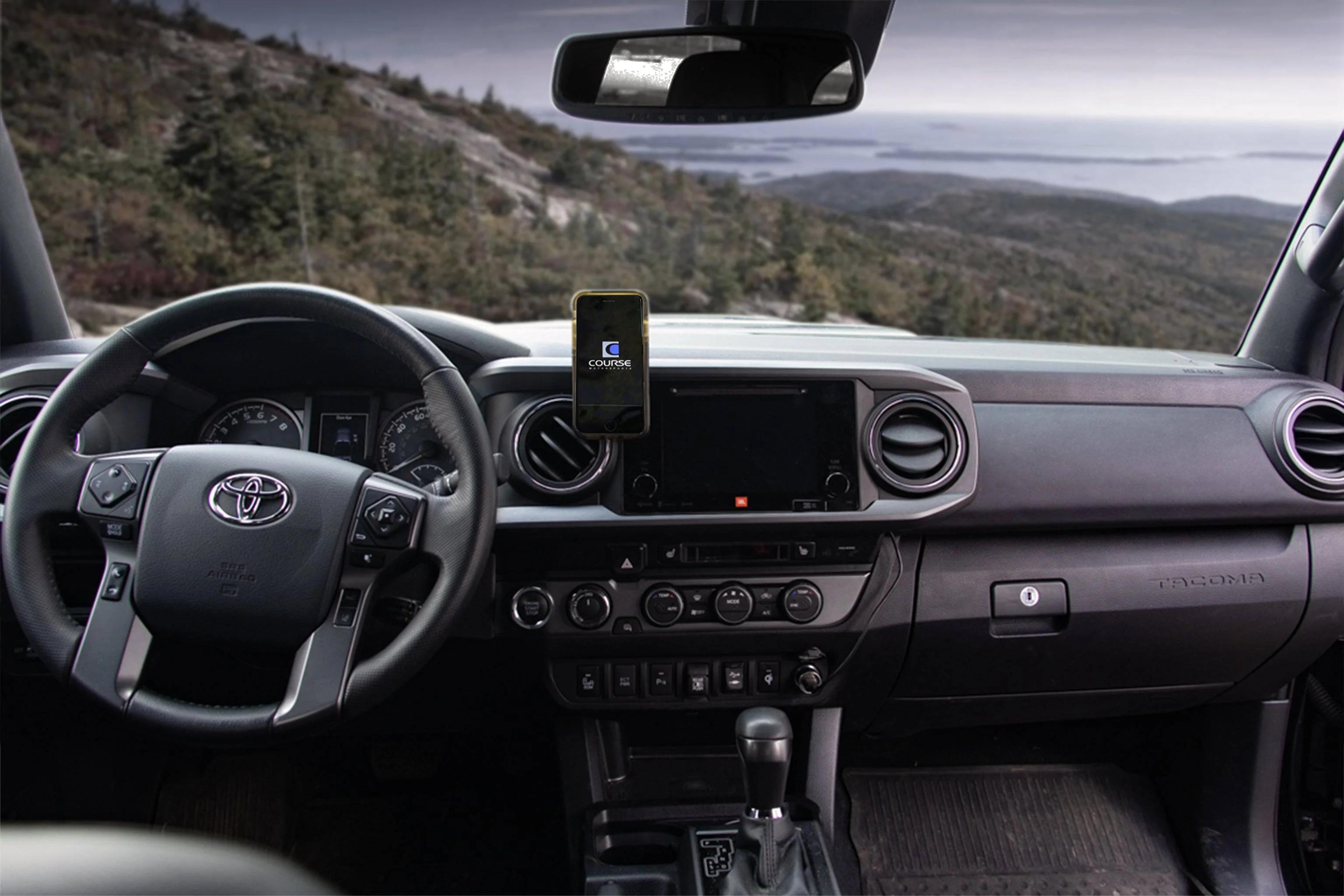 Course Motorsports Phone Mount for Toyota Tacoma (2016-2023) Cradle / Magnetic / MagSafe Wireless Charging - Image 4