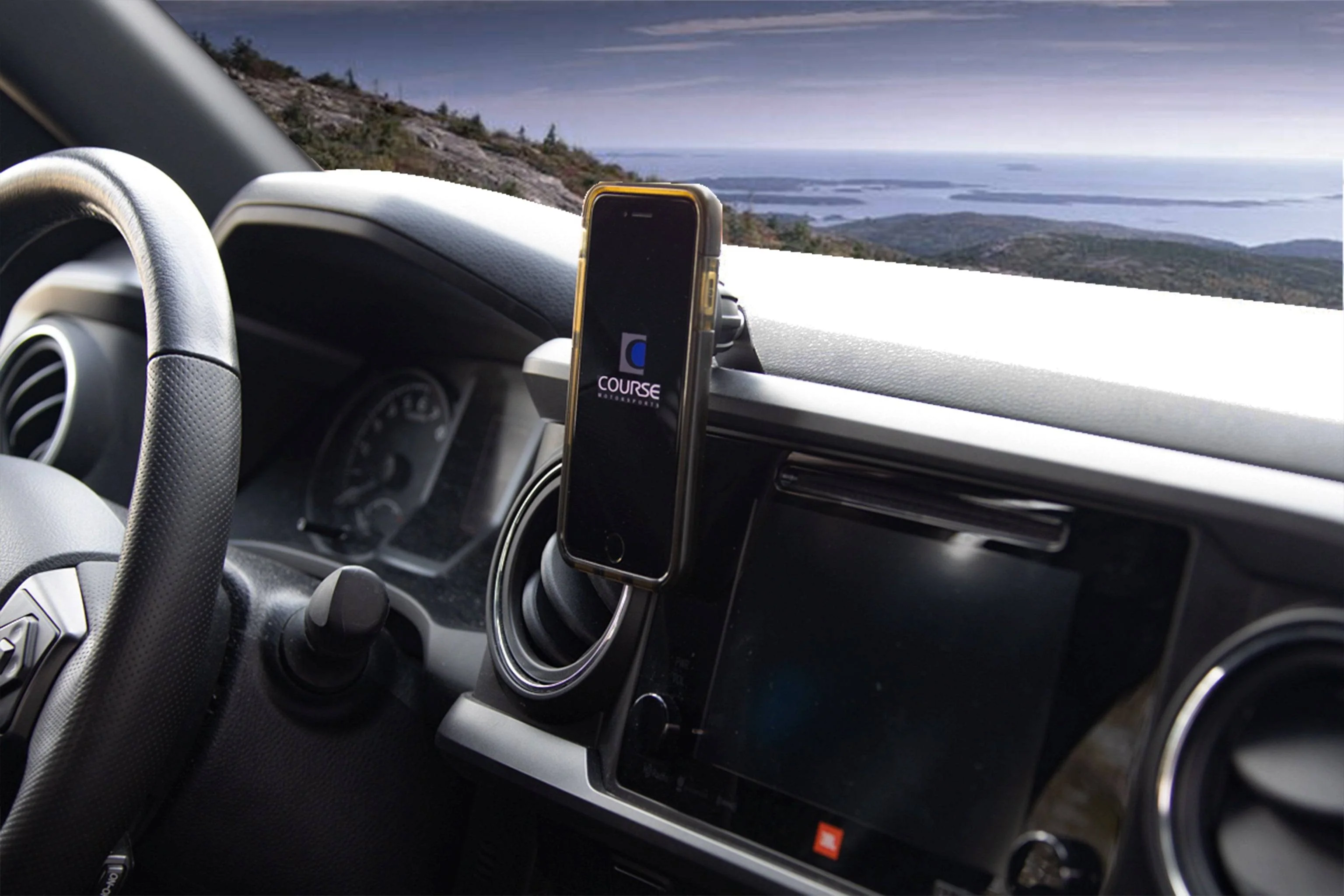 Course Motorsports Phone Mount for Toyota Tacoma (2016-2023) Cradle / Magnetic / MagSafe Wireless Charging - Image 5