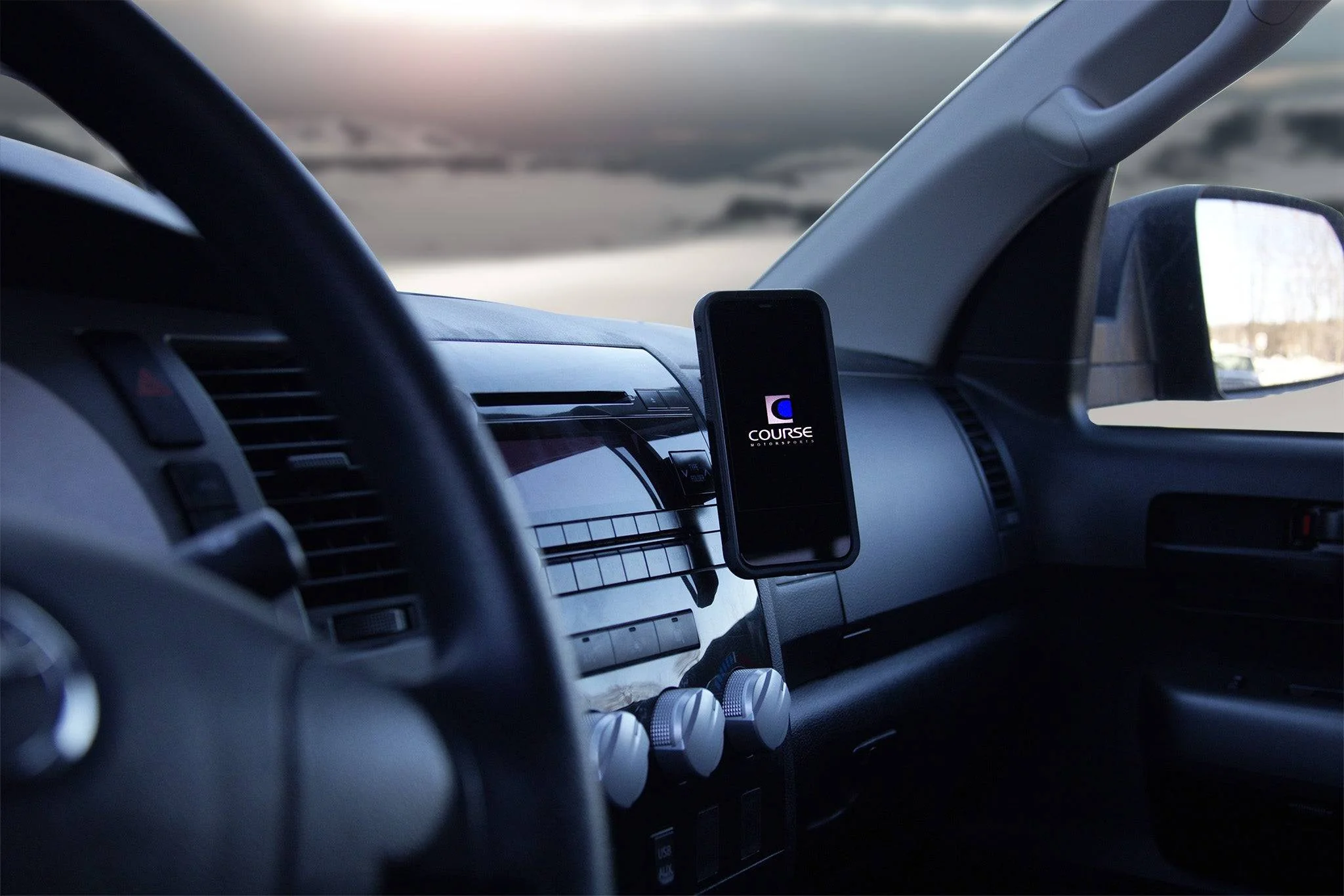 Course Motorsports Phone Mount for Toyota Tundra (2007-2013) Cradle / Magnetic / Magsafe Wireless Charging - Image 3