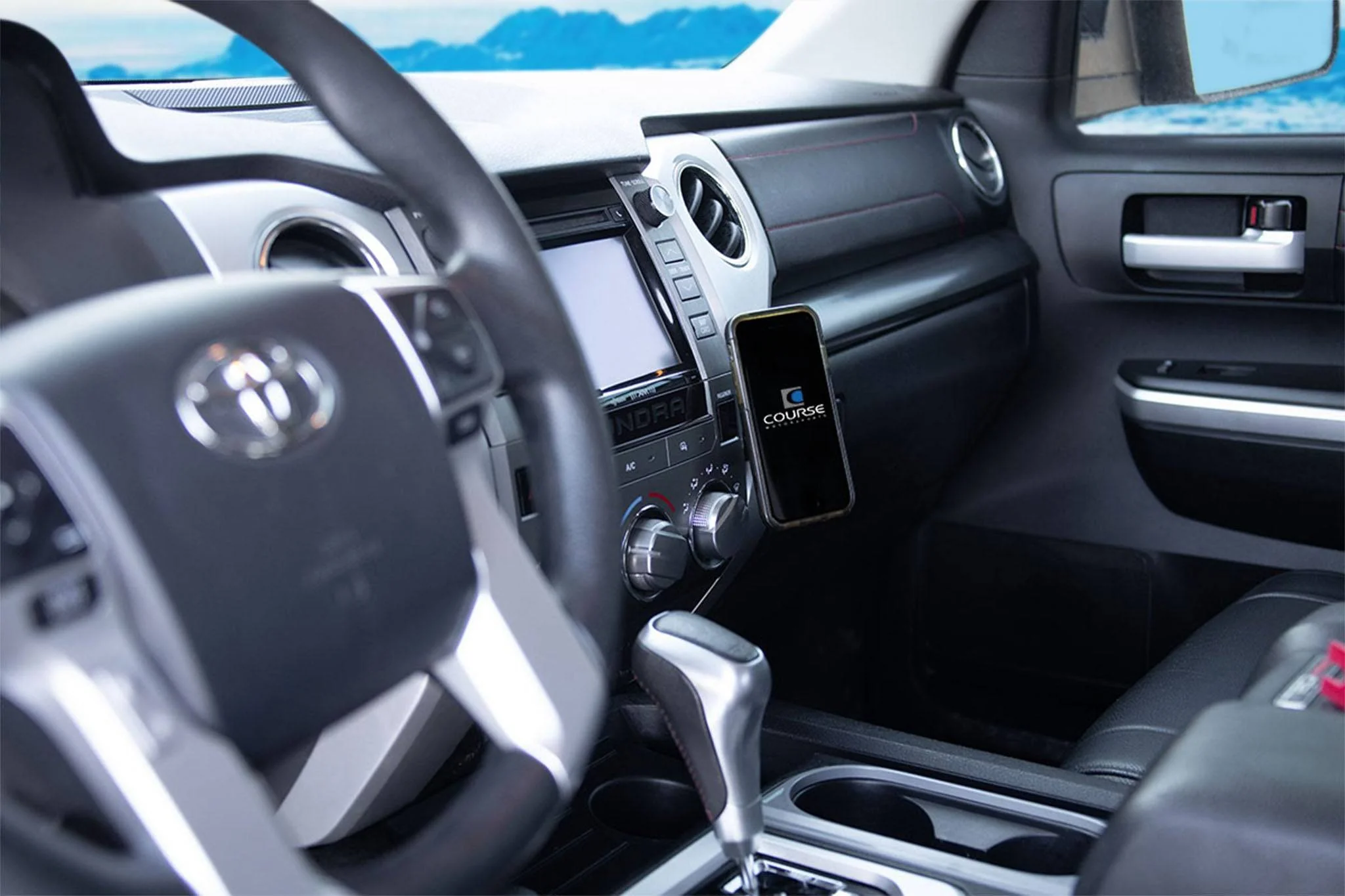 Course Motorsports Phone Mount for Toyota Tundra (2014-2021) Cradle / Magnetic / MagSafe Wireless Charging - Image 3
