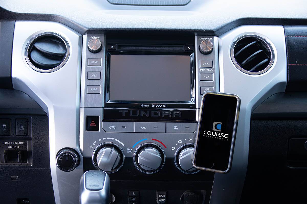 Course Motorsports Phone Mount for Toyota Tundra (2014-2021) Cradle / Magnetic / MagSafe Wireless Charging - Image 5