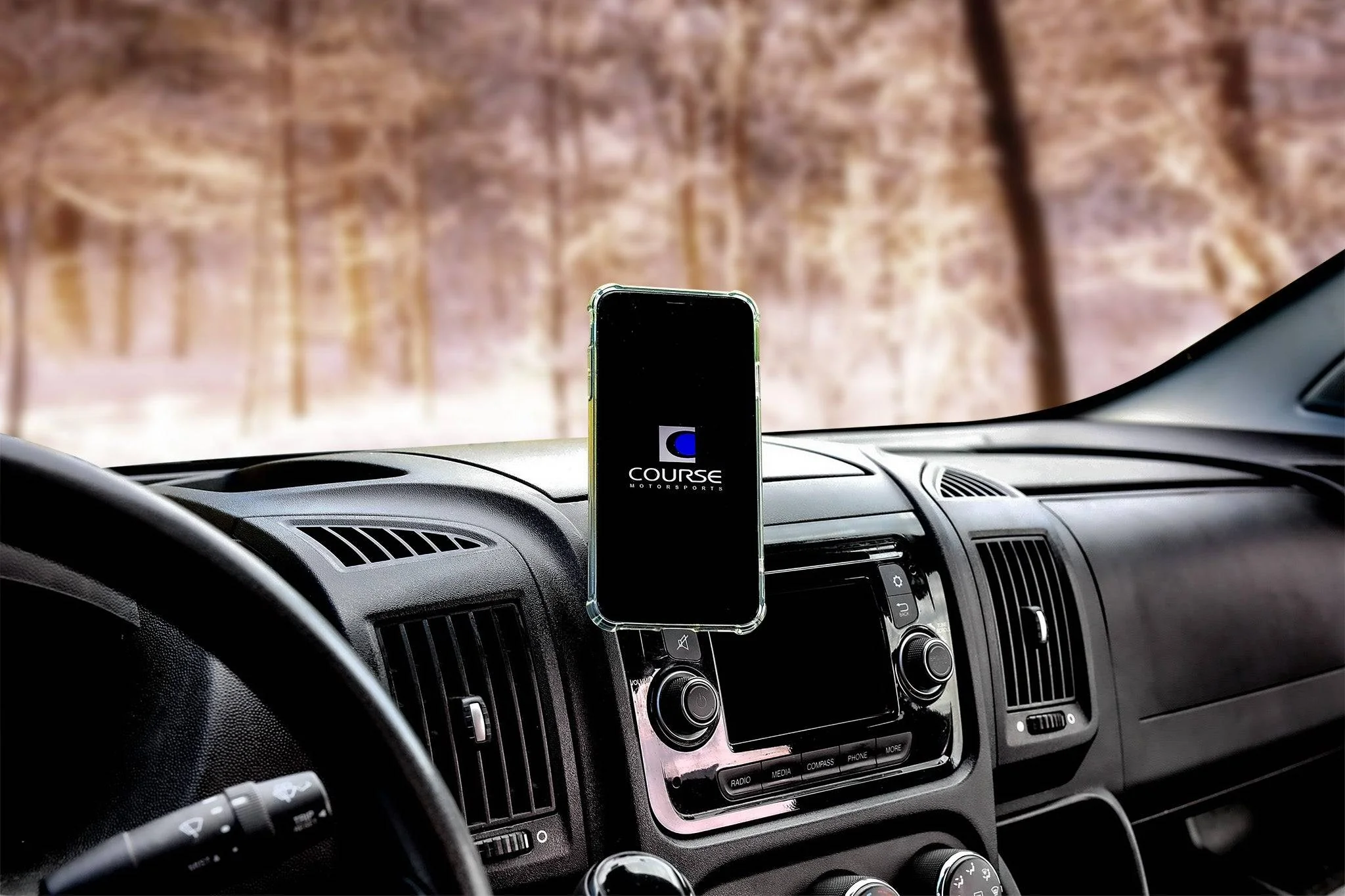 Course Motorsports Phone Mount for Dodge Ram Promaster (2014-2021) Cradle / Magnetic / Magsafe Wireless Charging - Image 3