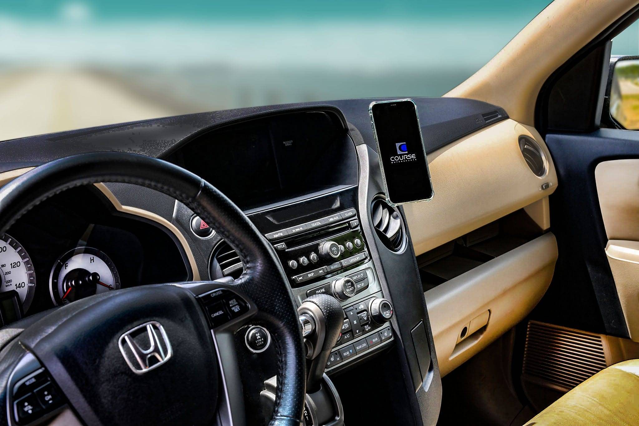 Course Motorsports Phone Mount for Honda Pilot (2009-2015) Cradle / Magnetic / Magsafe Wireless Charging - Image 3