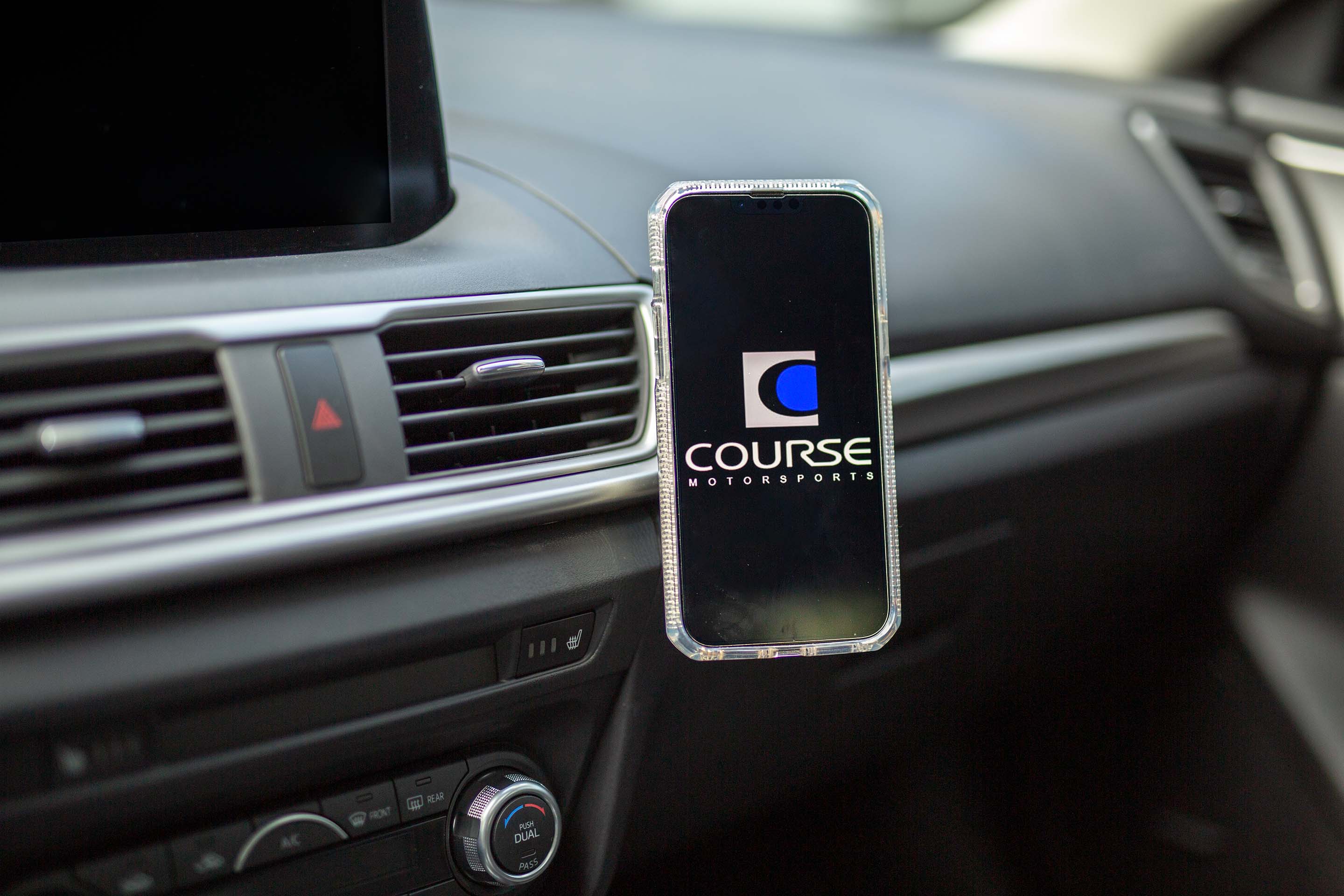 Course Motorsports Phone Mount for Mazda3 (2014-2018) Cradle / Magnetic / MagSafe Wireless charging - Image 2