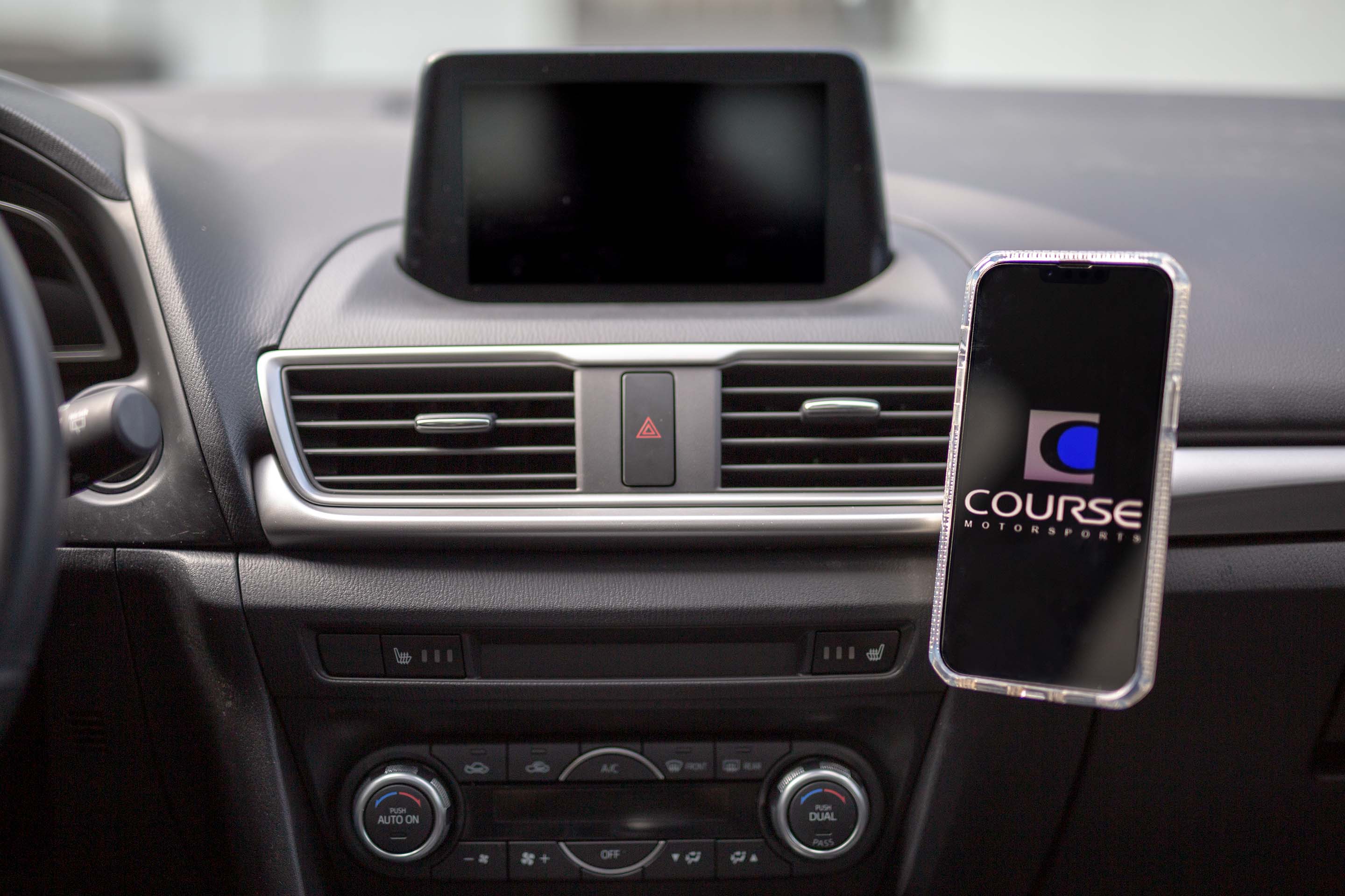 Course Motorsports Phone Mount for Mazda3 (2014-2018) Cradle / Magnetic / MagSafe Wireless charging - Image 3