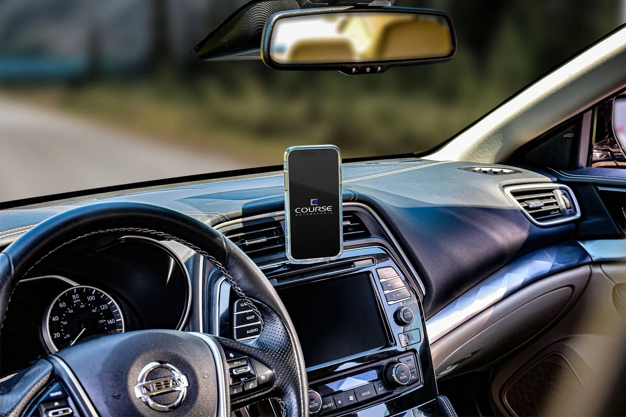 Course Motorsports Phone Mount for Nissan Maxima (2015-2023) Cradle / Magnetic / MagSafe Wireless Charging - Image 3