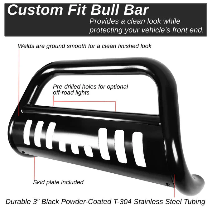 DNA 3" Bull Bar Chevy Blazer (1992-1994) Black or Chrome - Image 8