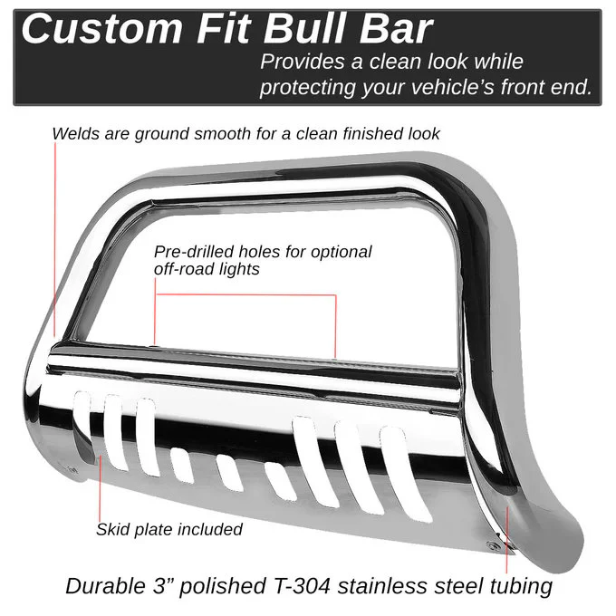DNA 3" Bull Bar Nissan Titan (2004-2015) Armada (2005-2015) Black or Chrome - Image 10