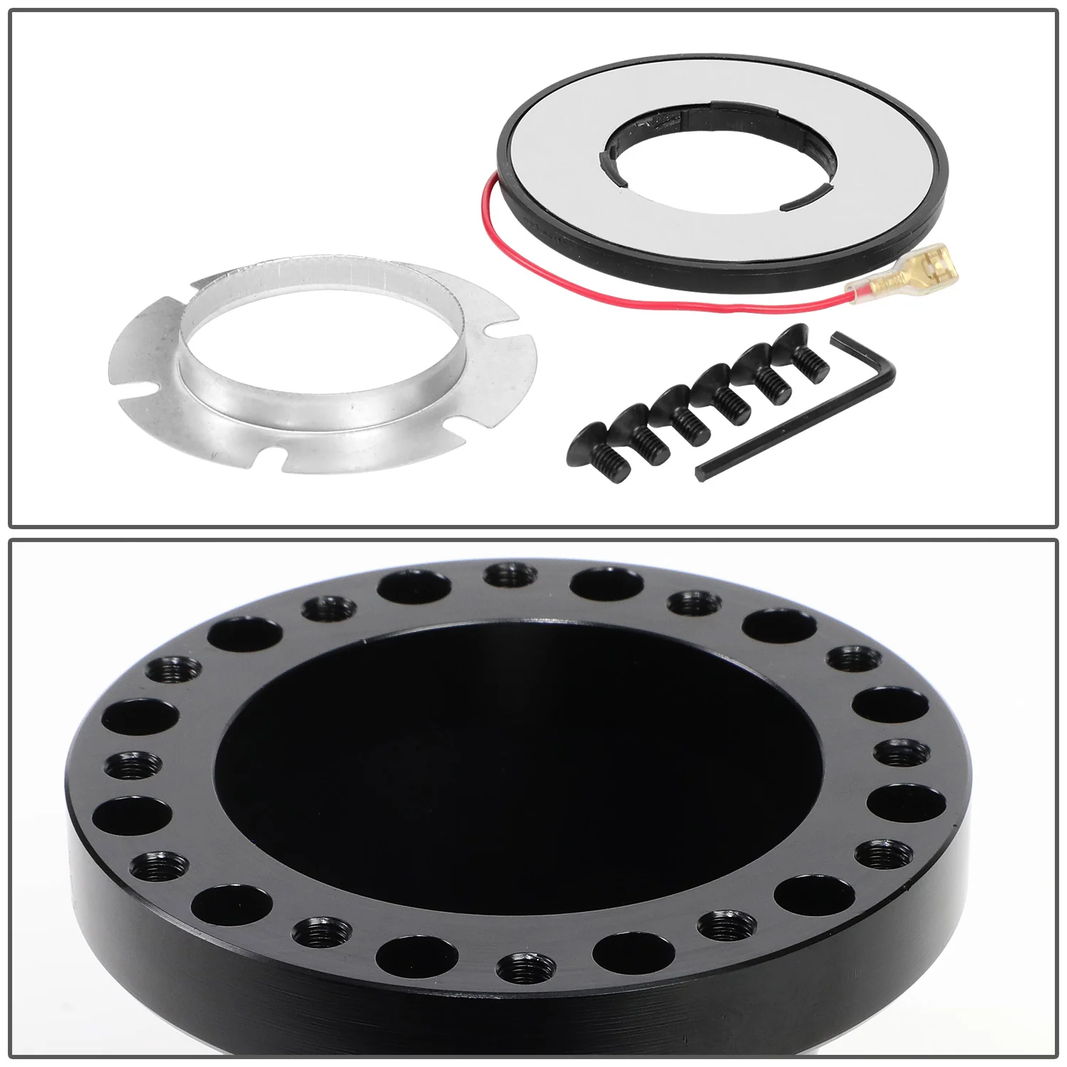 DNA 6-Hole Steering Wheel Hub Ford F150 / F250 / F350 (1992-1997) Black / Blue / Gold / Red / Silver - Image 6