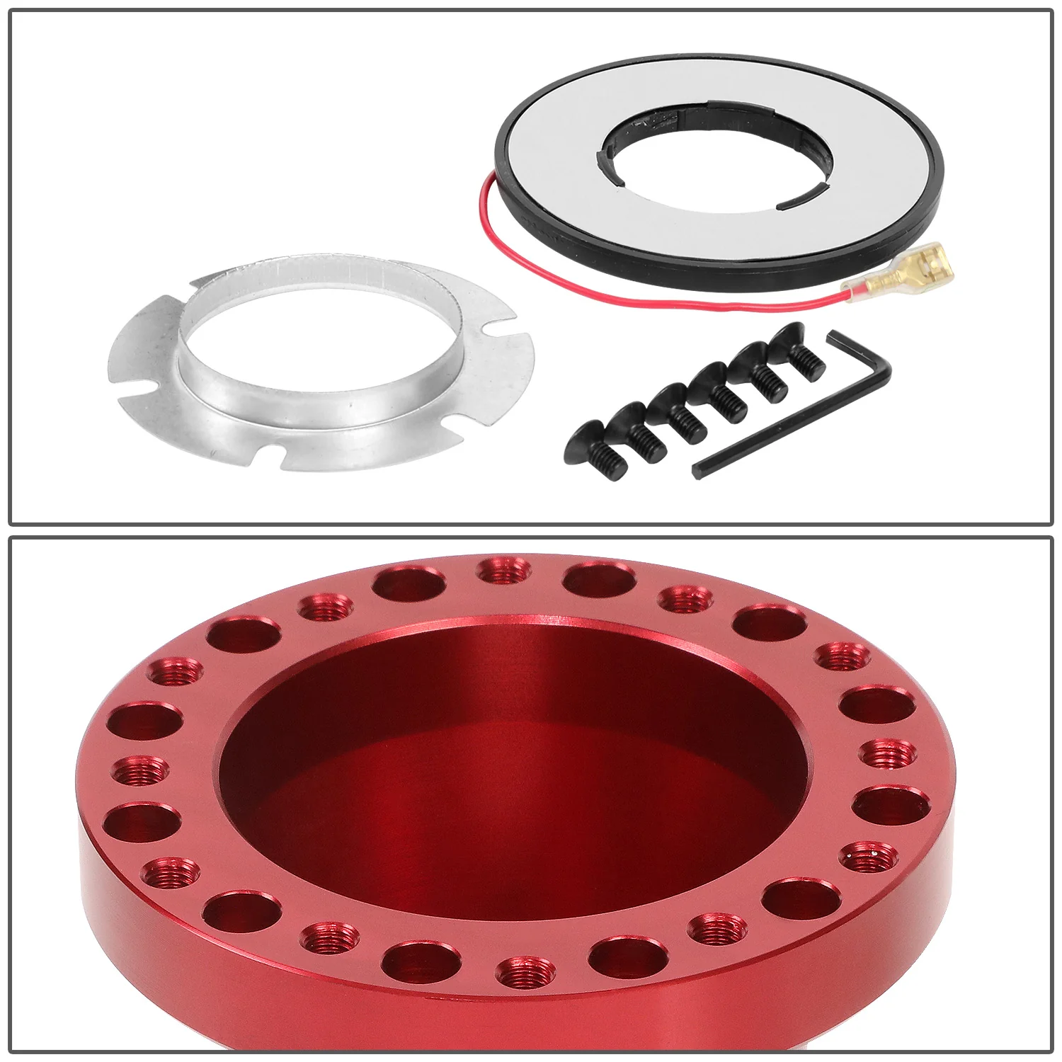 DNA 6-Hole Steering Wheel Hub Ford F150 / F250 / F350 (1992-1997) Black / Blue / Gold / Red / Silver - Image 25