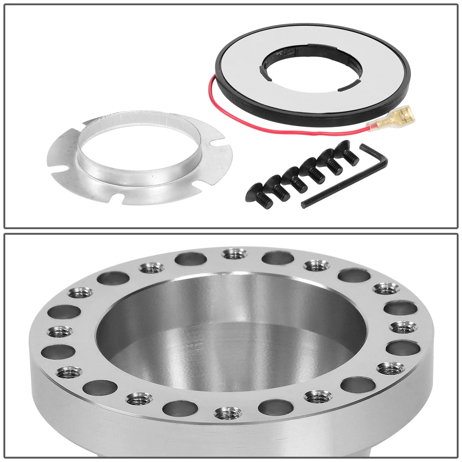 DNA 6-Hole Steering Wheel Hub Ford F150 / F250 / F350 (1992-1997) Black / Blue / Gold / Red / Silver - Image 31