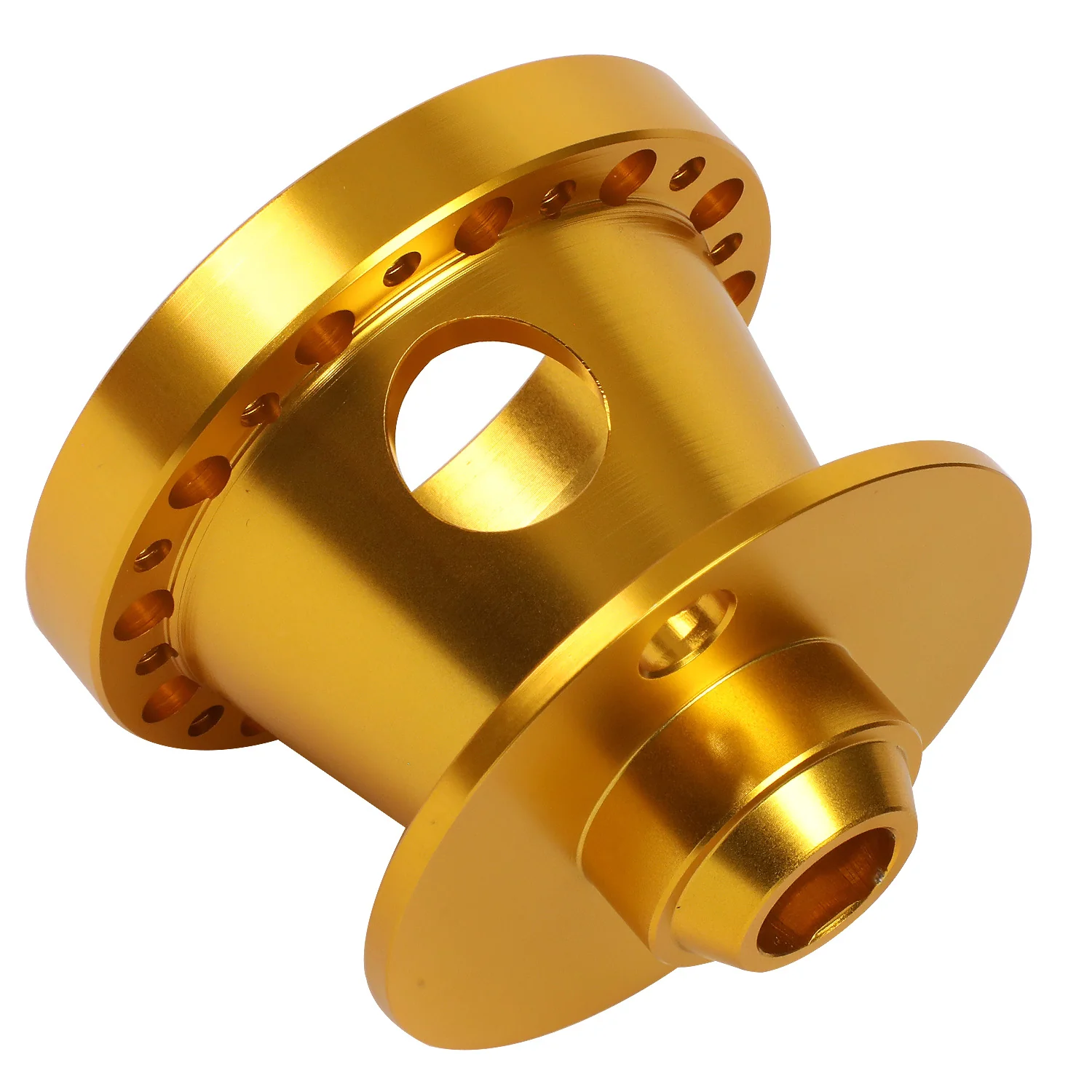 DNA 6-Hole Steering Wheel Hub Ford Thunderbird (1984-1988) Black / Blue / Gold - Image 17