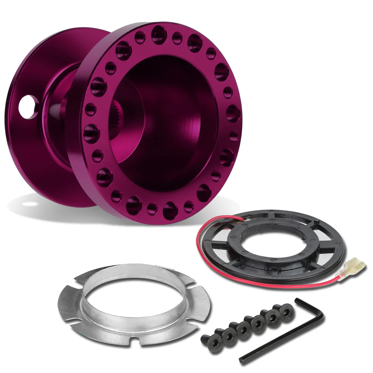 DNA 6-Hole Steering Wheel Hub Honda Prelude (1992-1996) Black / Blue / Gold / Red / Silver / Purple - Image 23