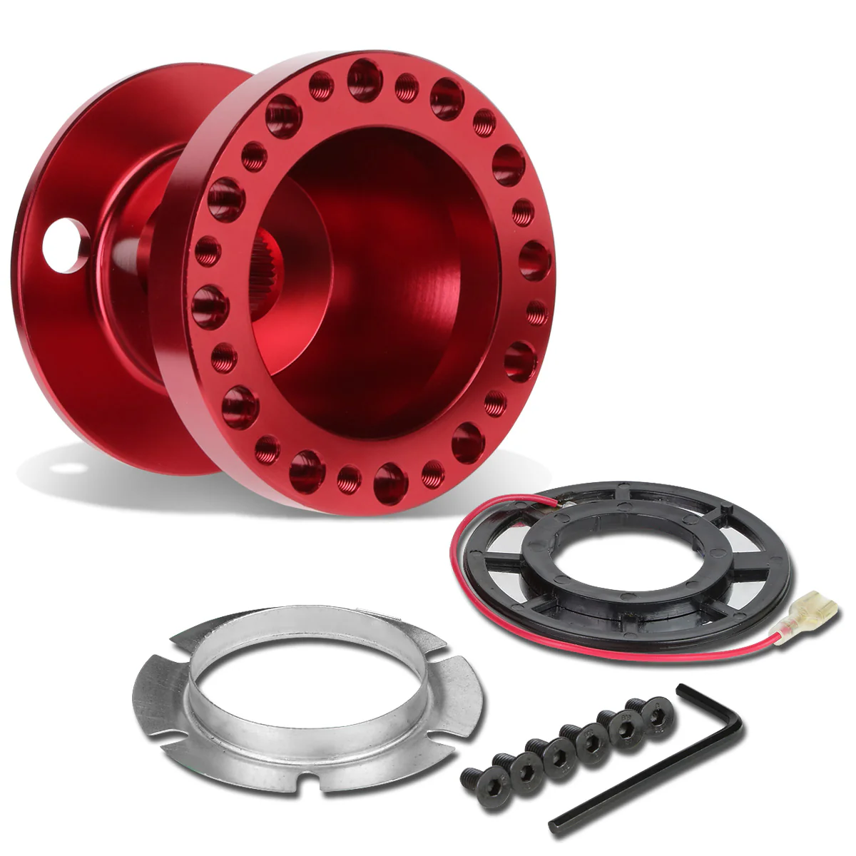 DNA 6-Hole Steering Wheel Hub Honda Prelude (1992-1996) Black / Blue / Gold / Red / Silver / Purple - Image 28