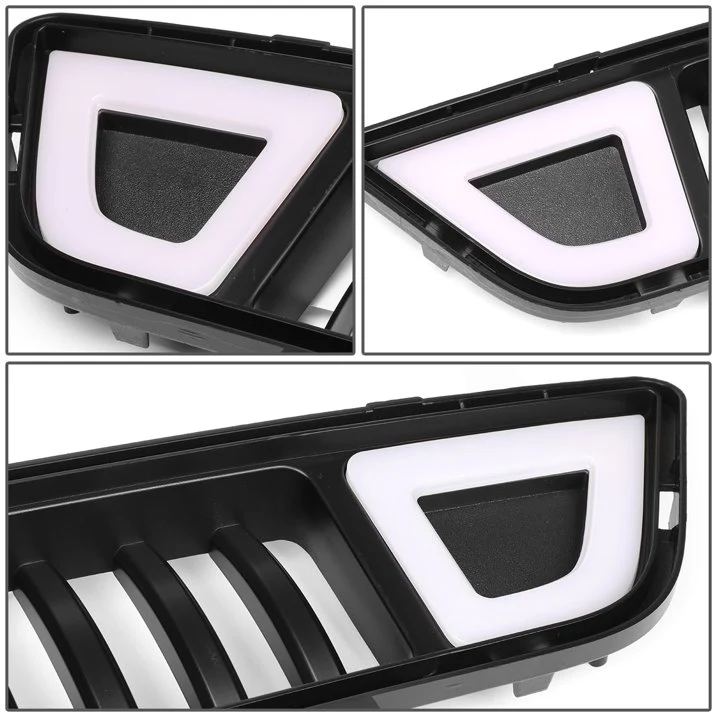 DNA Bumper Grille for Ford Mustang S550 (2015-2020) Front Lower with LED DRL - Honeycomb Mesh or Vertical Fence Style - Image 13
