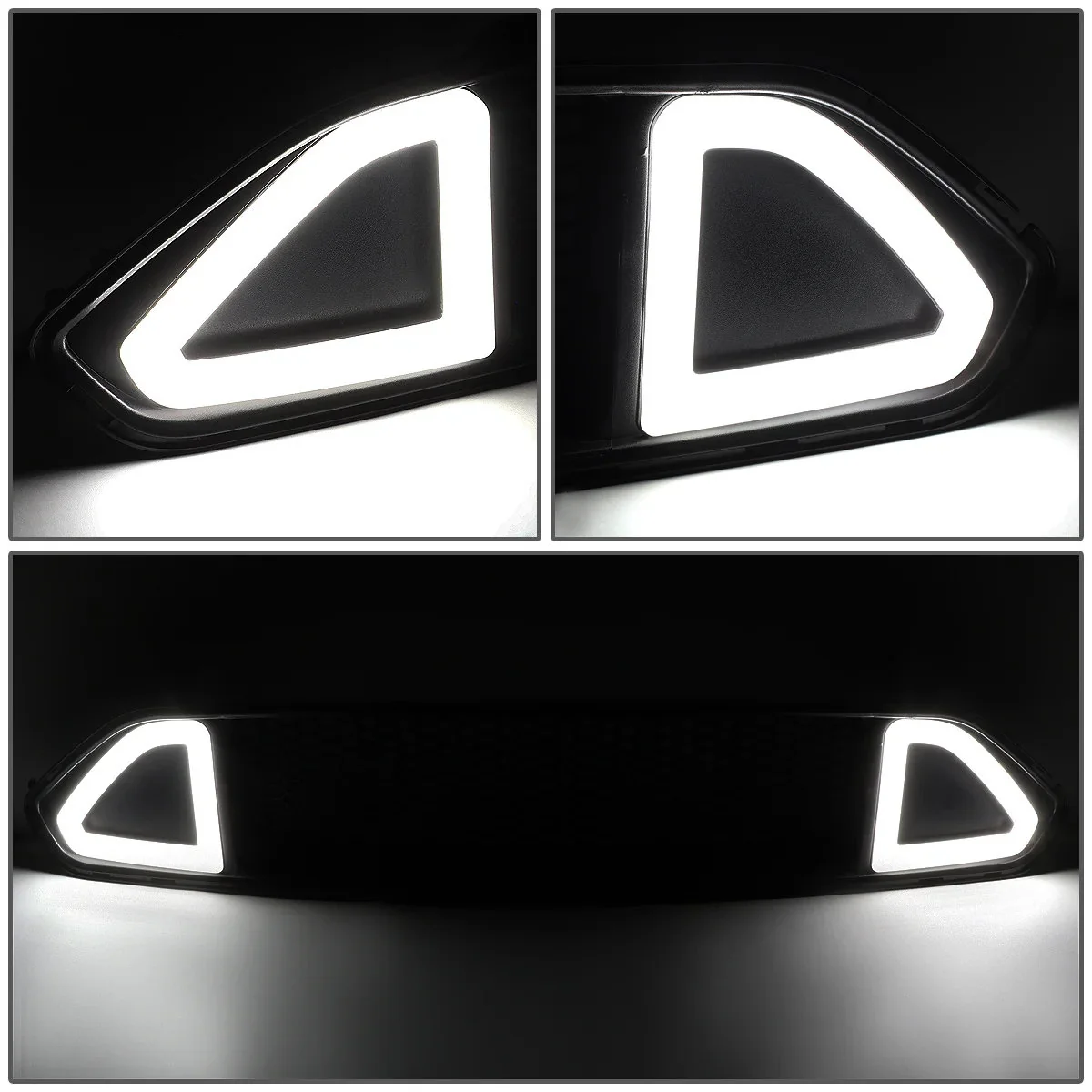 DNA Bumper Grille for Ford Mustang S550 (2015-2020) Front Lower with LED DRL - Honeycomb Mesh or Vertical Fence Style - Image 24