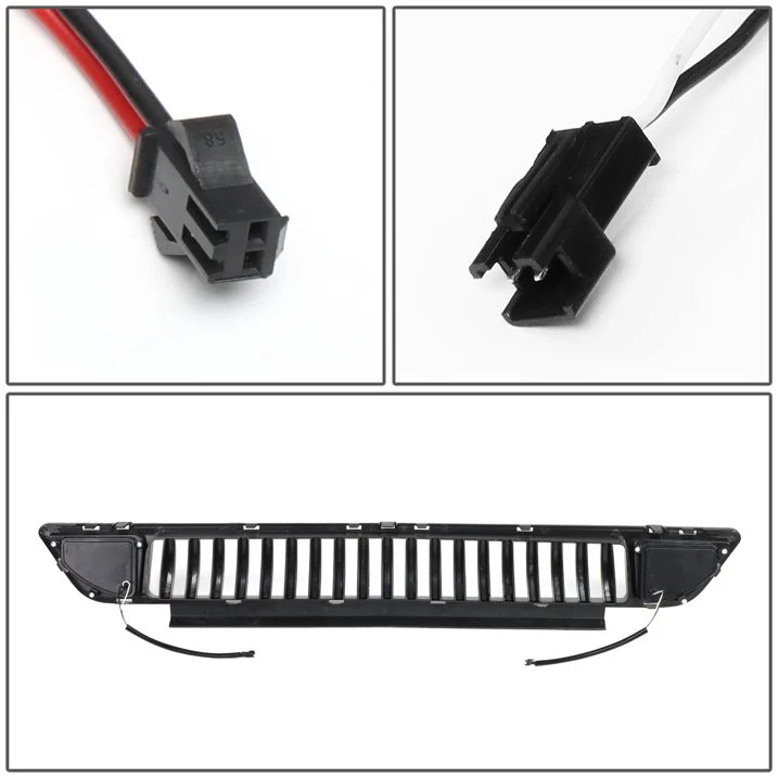 DNA Bumper Grille for Ford Mustang S550 (2015-2020) Front Lower with LED DRL - Honeycomb Mesh or Vertical Fence Style - Image 7