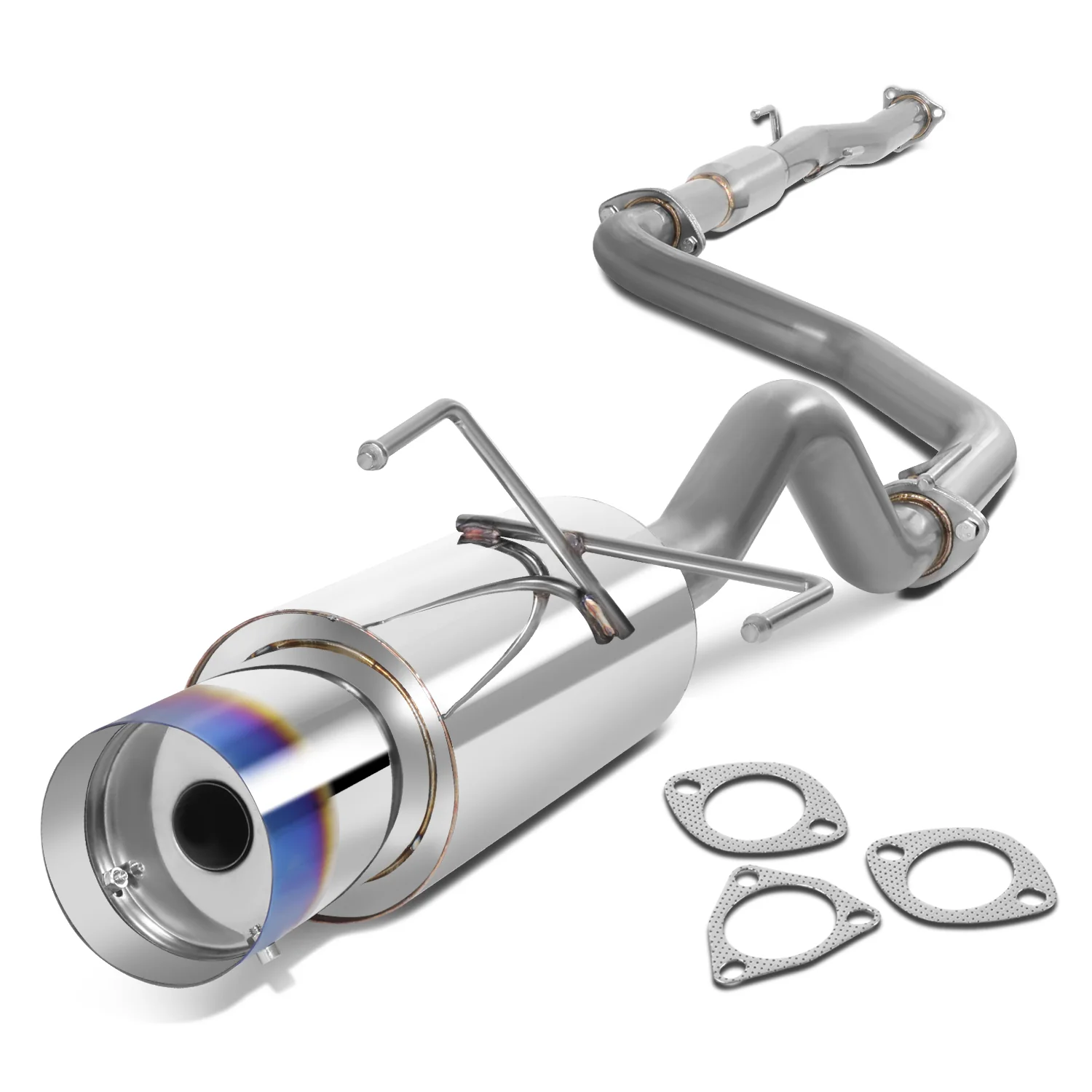 DNA Exhaust Acura Integra (1994-2001) Catback with Single Wall Round or Double Wall Rolled Tip - Image 3