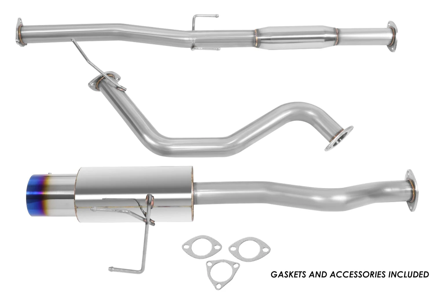 DNA Exhaust Acura Integra (1994-2001) Catback with Single Wall Round or Double Wall Rolled Tip - Image 6