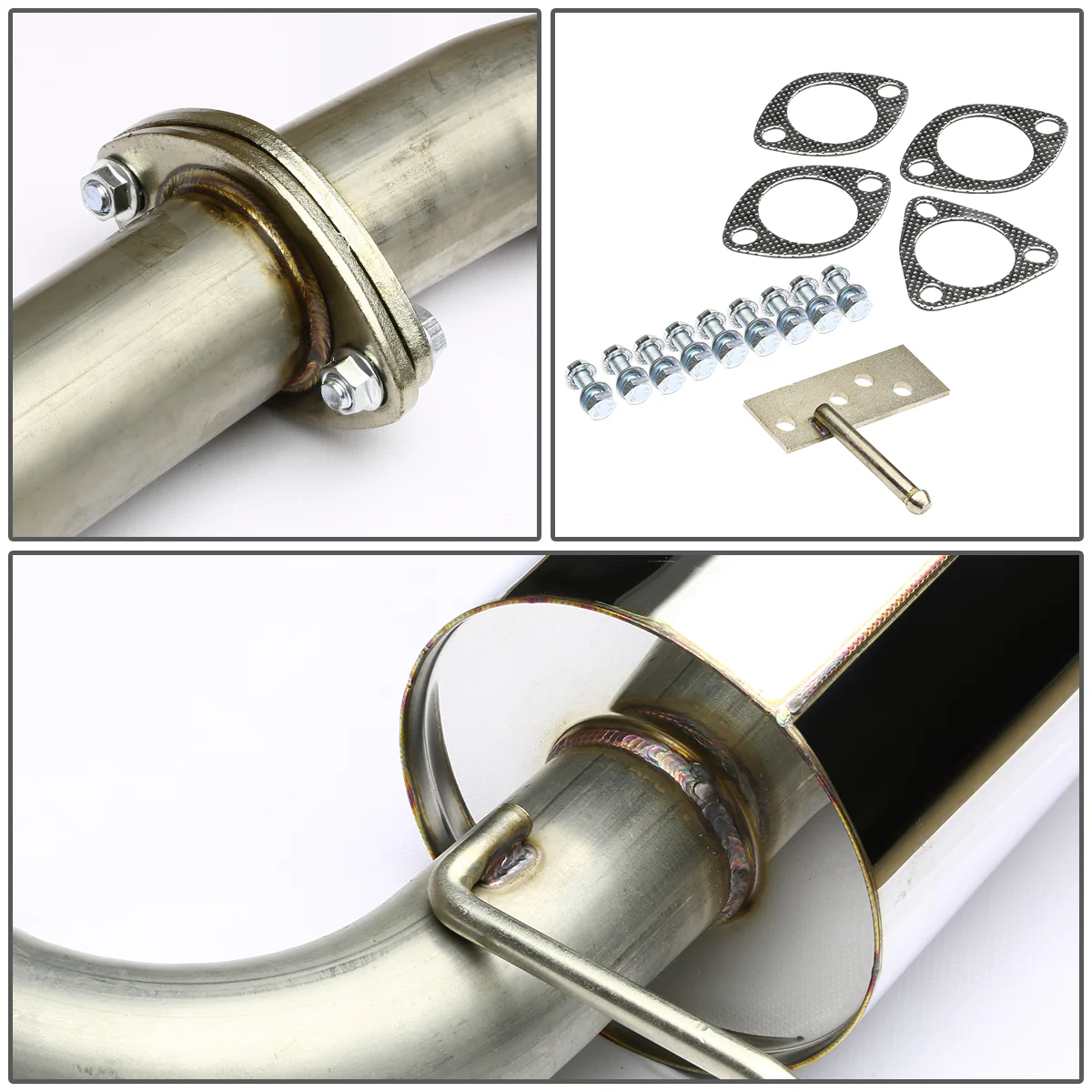 DNA Exhaust for Acura Integra GS / RS Coupe (1990-1993) Catback w/ Polished or Burnt N1 Muffler Tip - Image 12