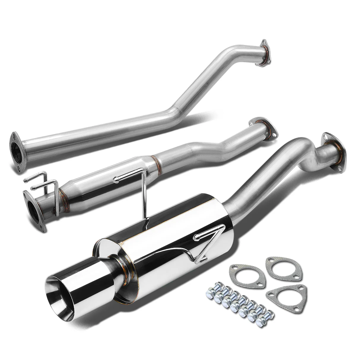 DNA Exhaust Acura RSX Base & Type-S (02-06) Catback w/ Polished or Burnt N1 Muffler Tip - Image 11
