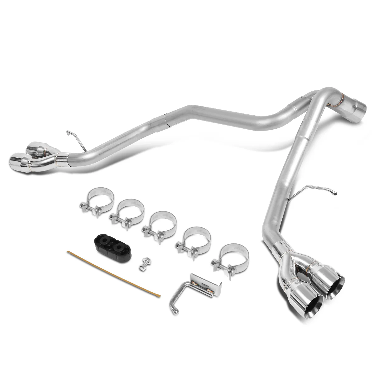 DNA Exhaust Cadillac Escalade / GMC Yukon Denali 6.2L V8 (09–13) Axleback w/ 3.5" Quad Dual Double Walled Round Tips - Image 2