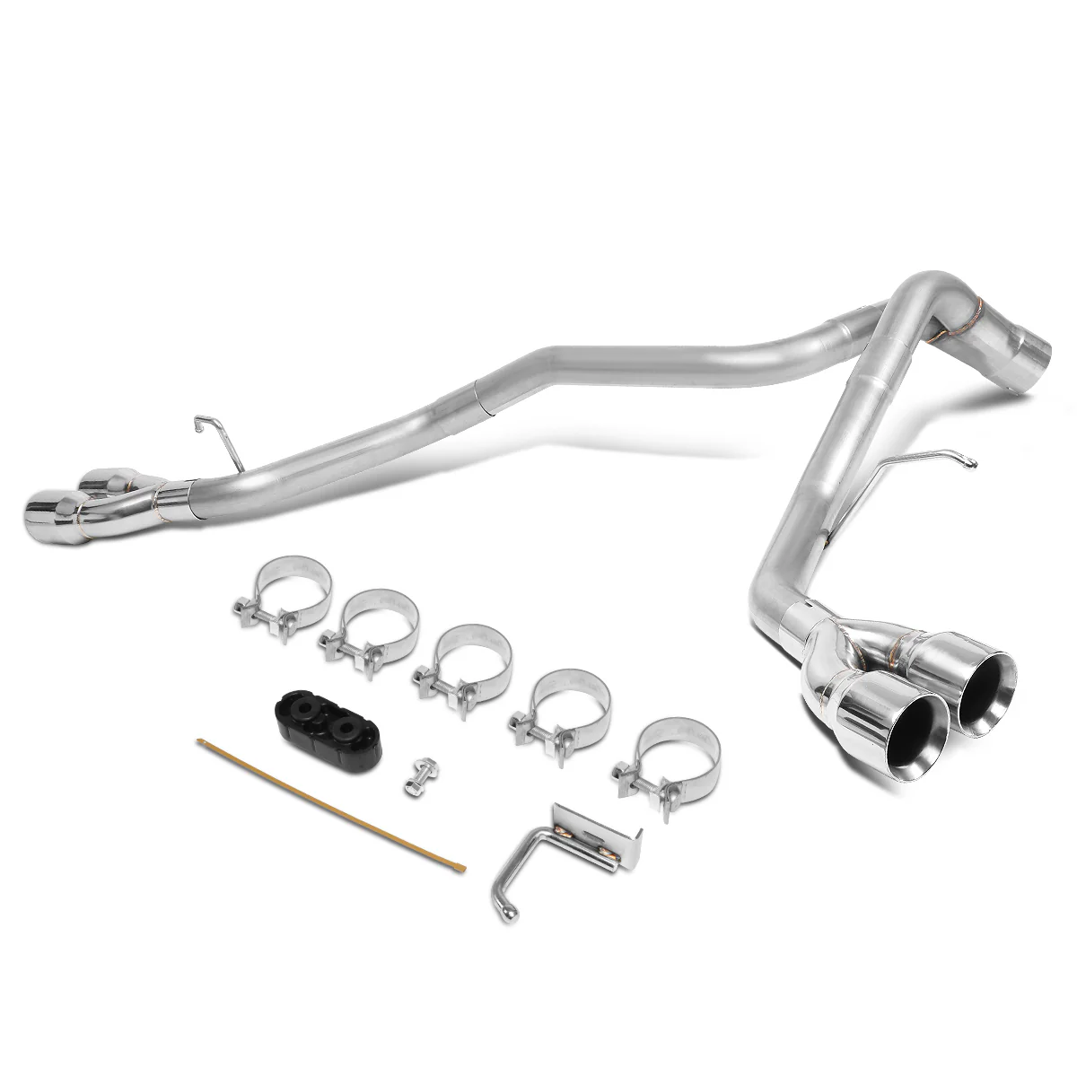 DNA Exhaust Cadillac Escalade / GMC Yukon Denali 6.2L V8 (09–13) Axleback w/ 3.5" Quad Dual Double Walled Round Tips - Image 3