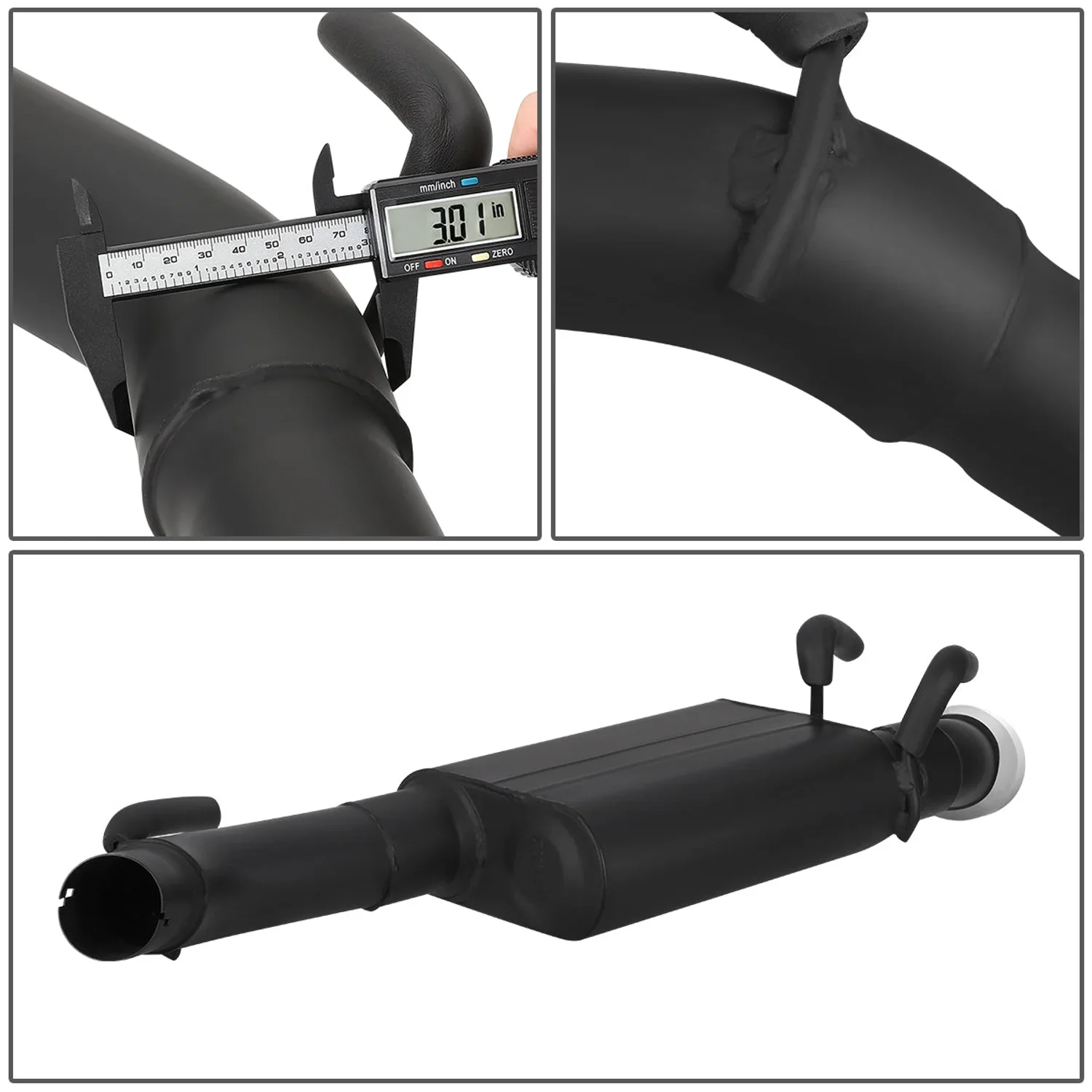 DNA Exhaust for Chevy Camaro 6.2L (2010-2013) Axleback with Double Rolled Wall Tips CBE-UR-009 - Image 6