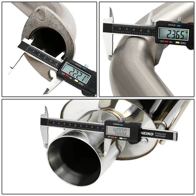 DNA Exhaust for Chevy Cobalt 2.2L (2005-2010) Catback with Single Wall Round or Double Wall Rolled Tip - Image 10