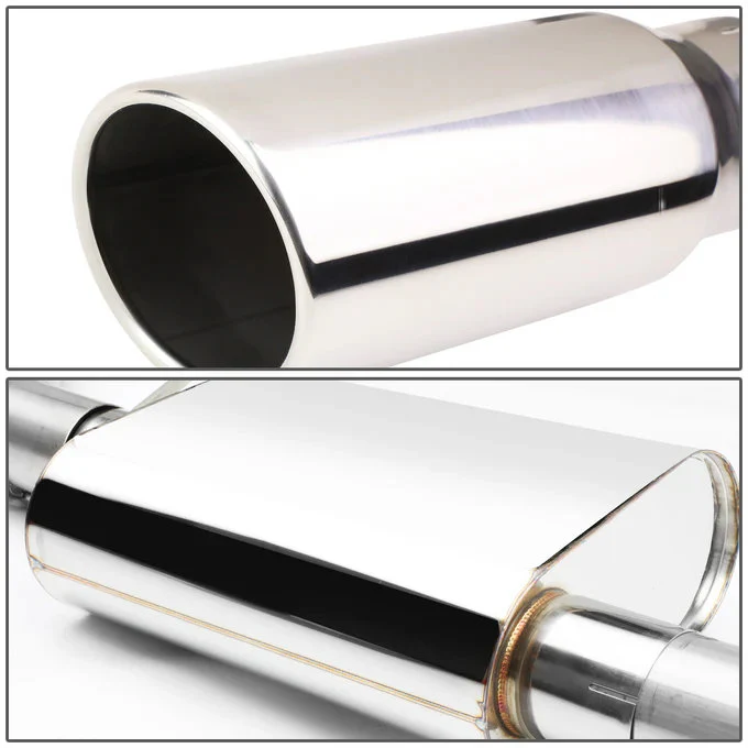 DNA Exhaust for Chevy Silverado / GMC Sierra 1500 (2007-2013) Catback with Polished Double Wall Rolled Tips - Image 3