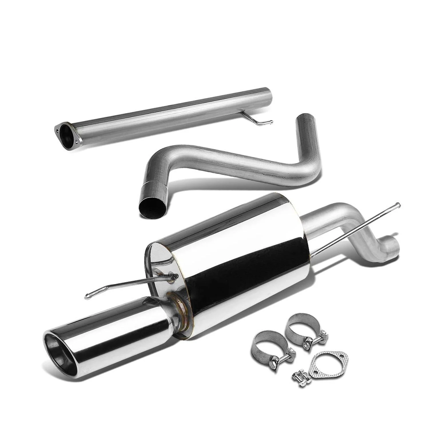 DNA Exhaust for Chevy Sonic 1.8L / 1.4T (2012-2016) Catback with 4" Single Wall Round or Double Wall Rolled Tip - Image 2