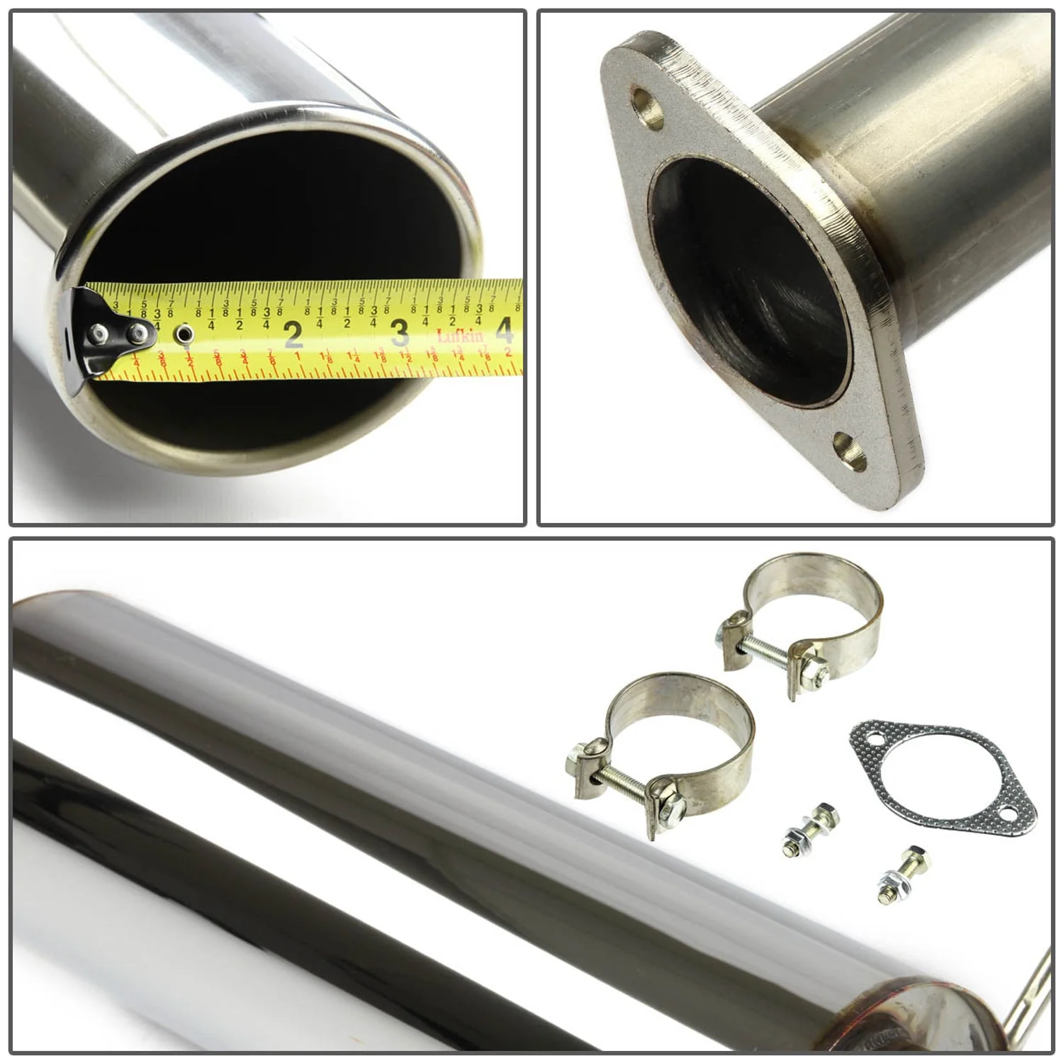 DNA Exhaust for Chevy Sonic 1.8L / 1.4T (2012-2016) Catback with 4" Single Wall Round or Double Wall Rolled Tip - Image 3