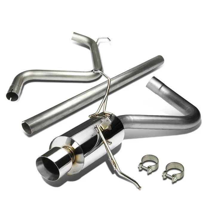 DNA Exhaust for Chrysler PT Cruiser 2.4L (2001-2006) Catback with 4" Single Wall Round or Double Wall Rolled Tip - Image 2