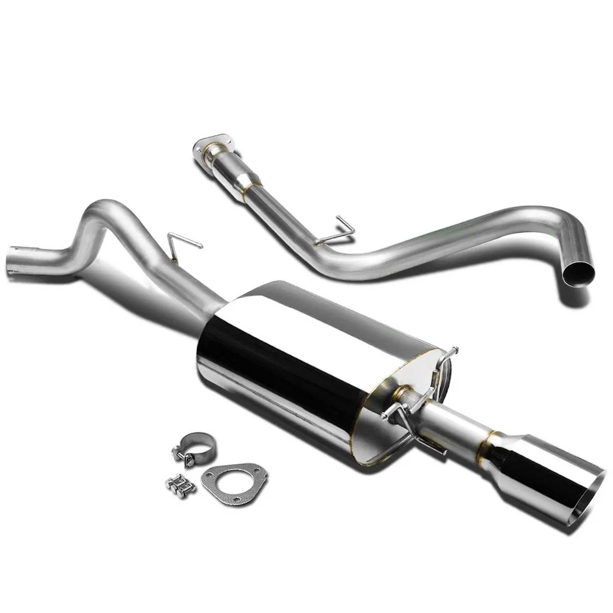 DNA Exhaust for Chevy Cobalt SS 2.0L (2008-2010) Catback with 4" Single Wall Round or Double Wall Rolled Tip - Image 6