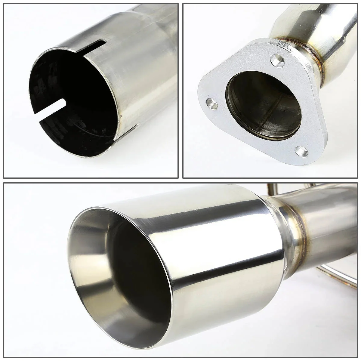 DNA Exhaust for Chevy Cobalt SS 2.0L (2008-2010) Catback with 4" Single Wall Round or Double Wall Rolled Tip - Image 7