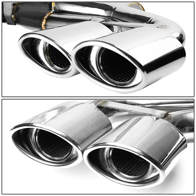 DNA Exhaust for Corvette C5 5.7L V8 (1997-2004) Catback with Quad Polished Double Wall Rolled Tips - Image 2