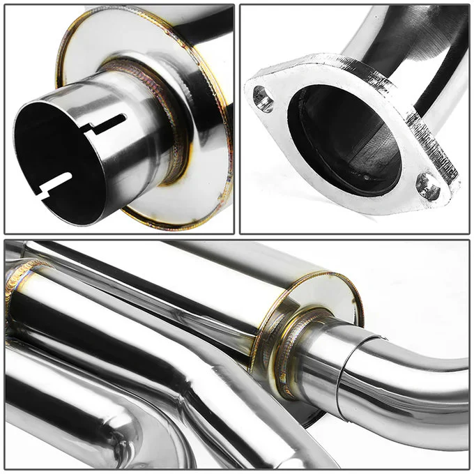 DNA Exhaust for Corvette C5 5.7L V8 (1997-2004) Catback with Quad Polished Double Wall Rolled Tips - Image 3