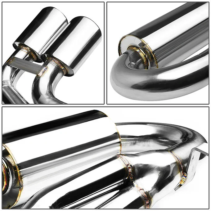 DNA Exhaust for Corvette C5 5.7L V8 (1997-2004) Catback with Quad Polished Double Wall Rolled Tips - Image 4