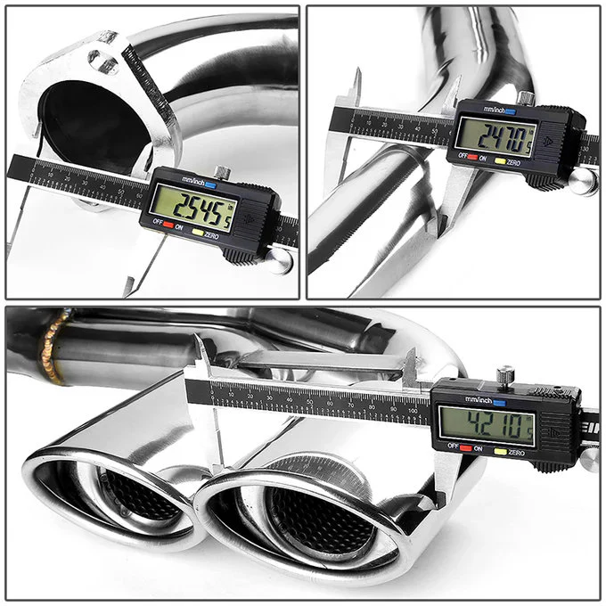 DNA Exhaust for Corvette C5 5.7L V8 (1997-2004) Catback with Quad Polished Double Wall Rolled Tips - Image 5