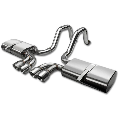 DNA Exhaust for Corvette C5 LS1 / LS6 5.7L V8 OHV (1997-2004) Axleback with Quad Polished Double Wall Rolled Tips