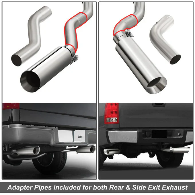 DNA Exhaust for Ford F150 4.6L / 5.0L / 5.4L (2009-2014) Catback with Double Rolled Wall Tip CBE-UR-002 - Image 4