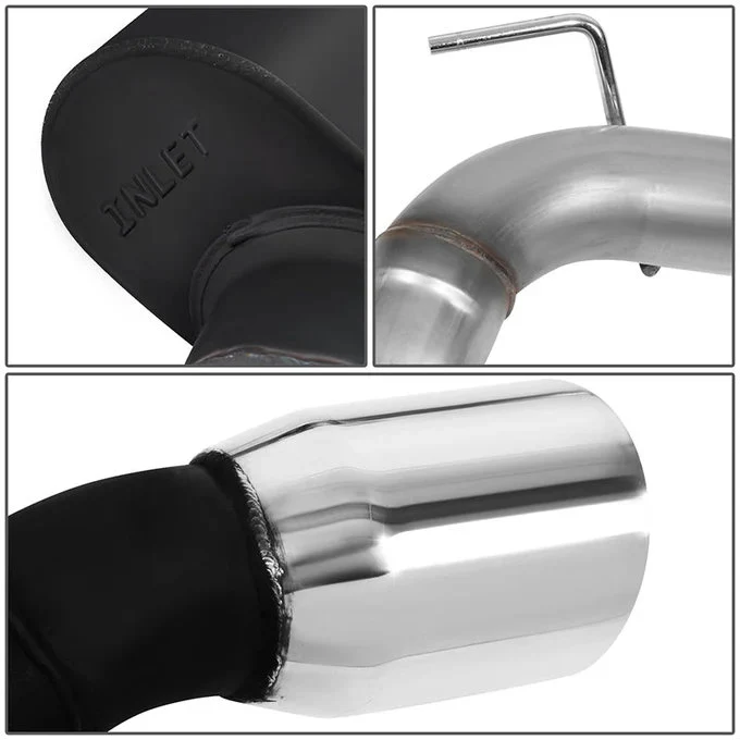 DNA Exhaust for Ford Mustang S550 5.0L (2015-2017) Axleback with Double Rolled Wall Tips CBE-UR-015 - Image 5