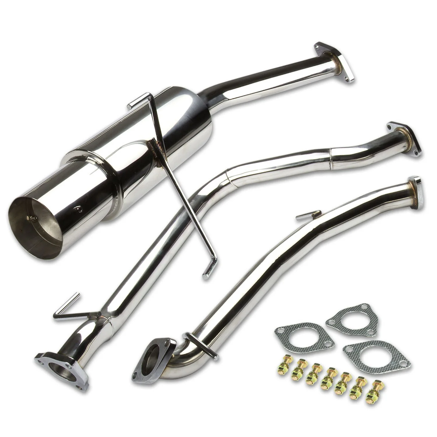 DNA Exhaust for Honda CR-Z 1.5L (2011-2015) Catback with Dual 4" Single Wall Round Tips - Image 2
